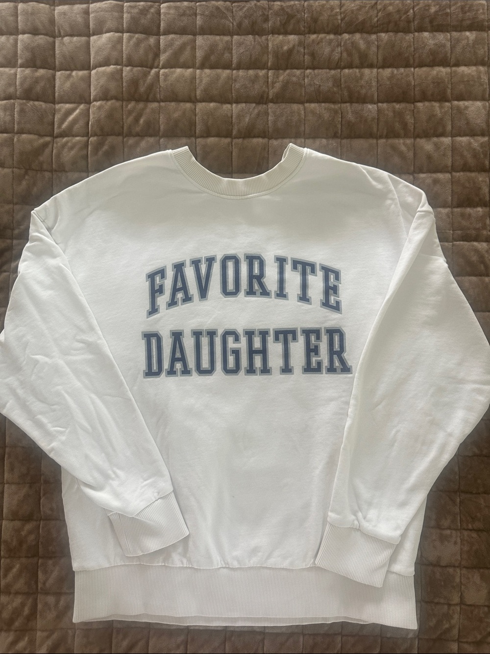 Favorite Daughter White Sweatshirt, size XS